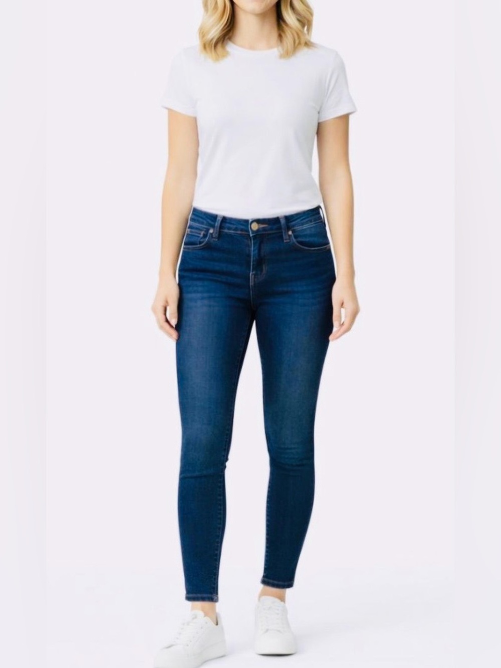 Lila Ryan Jeans Skinny Medium Wash Blue Denim Slim Fit Stretch 2 Pocket  Size 29